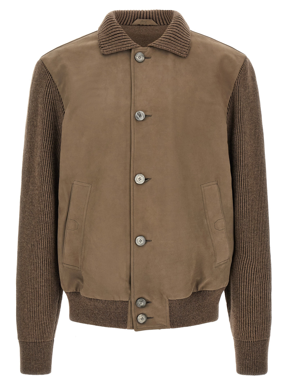 Brioni Braune Kalbslederjacke