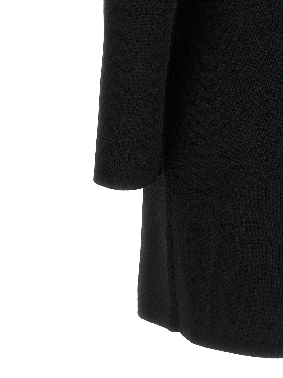 Elisabetta Franchi Schwarzes Viskose-Kurzkleid