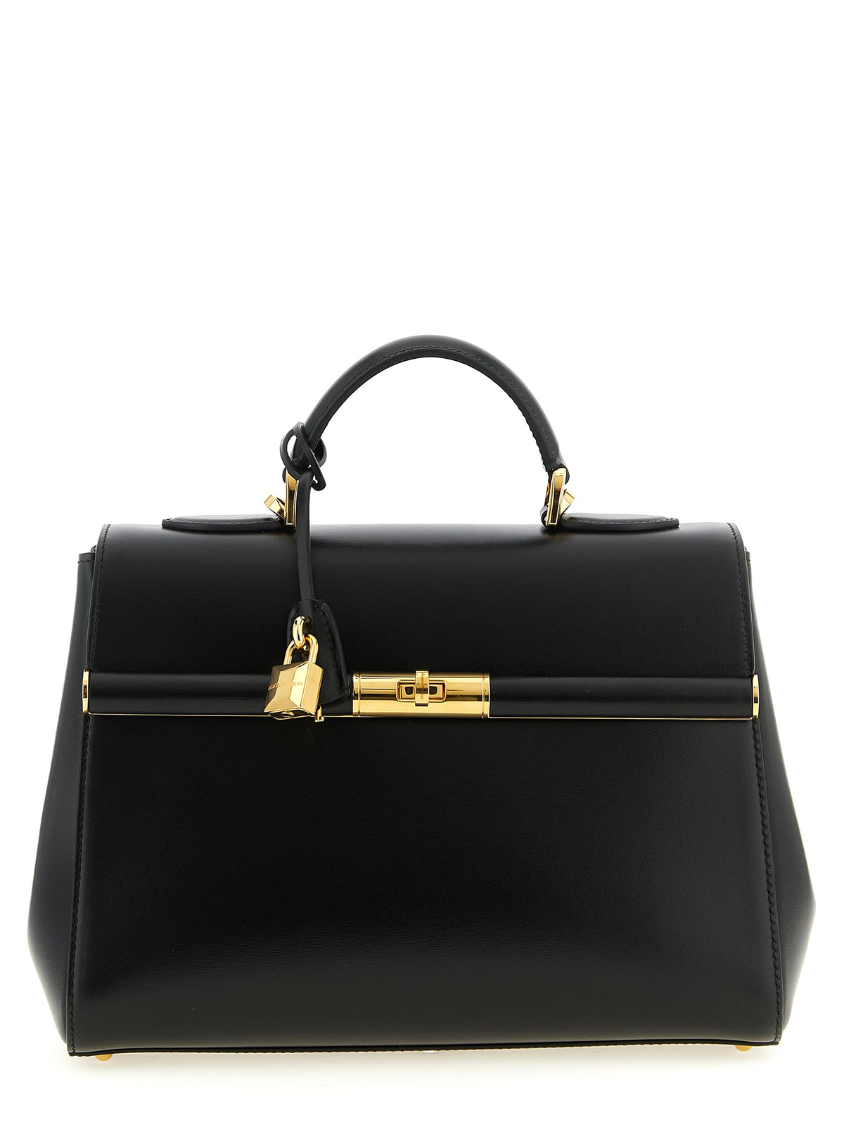 Dolce & Gabbana Schwarze Lammleder-Schultertasche