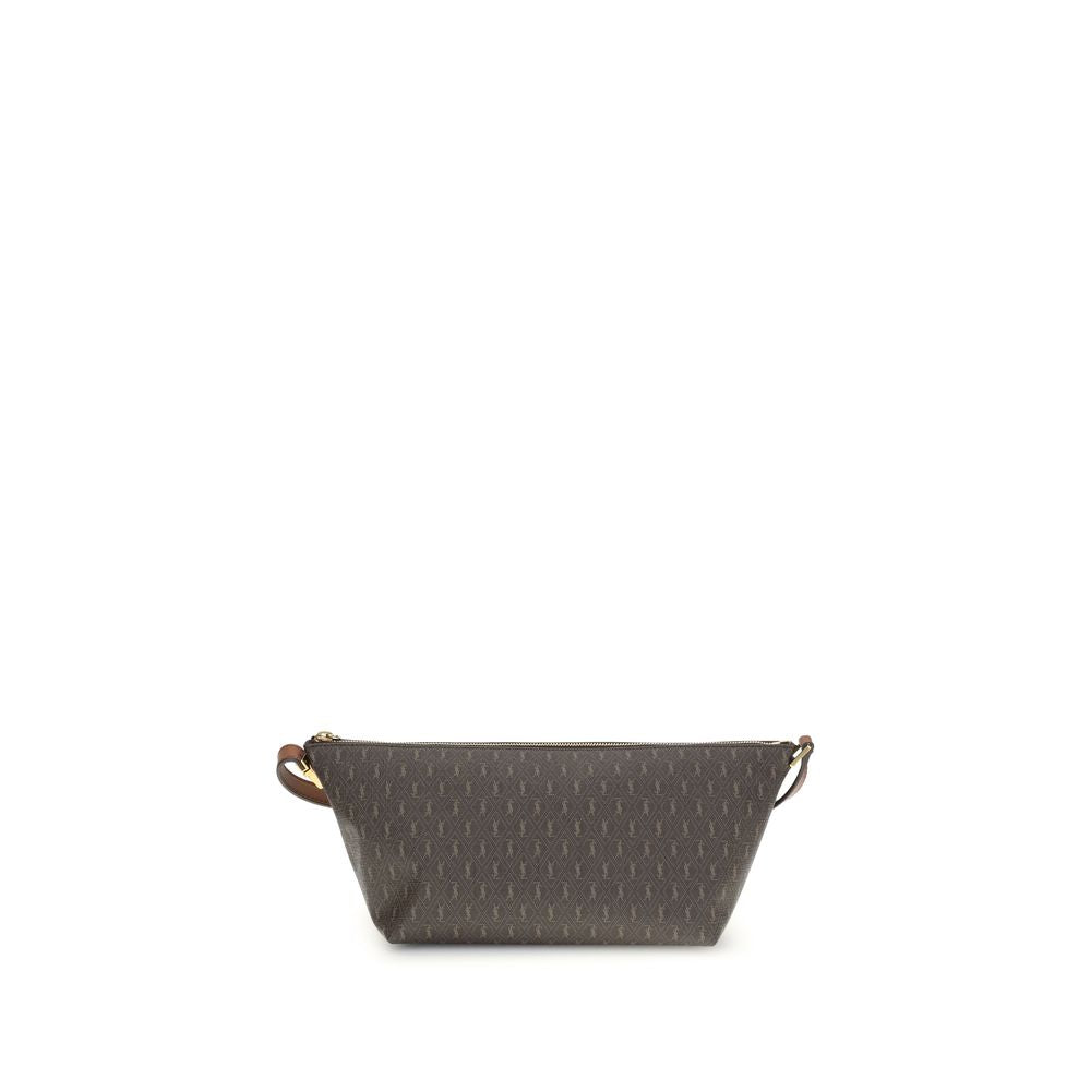 Saint Laurent Braune Leder Schultertasche