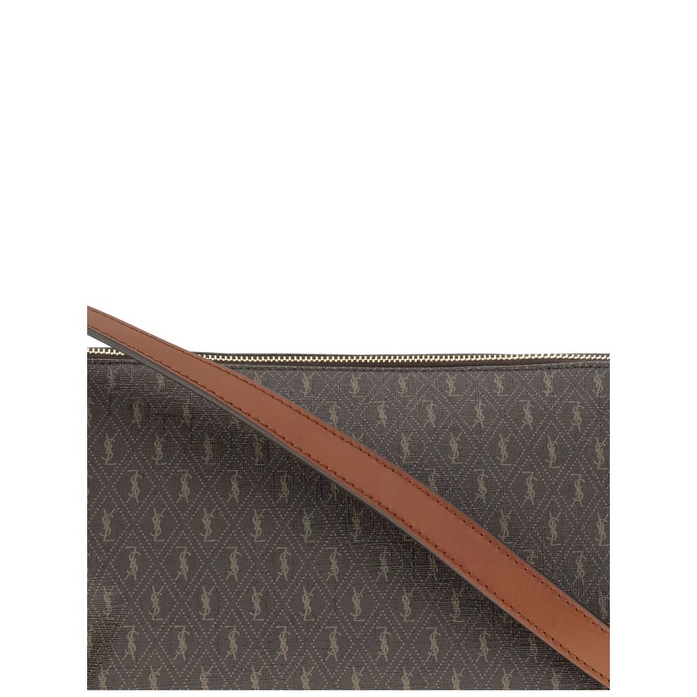 Saint Laurent Braune Leder Schultertasche