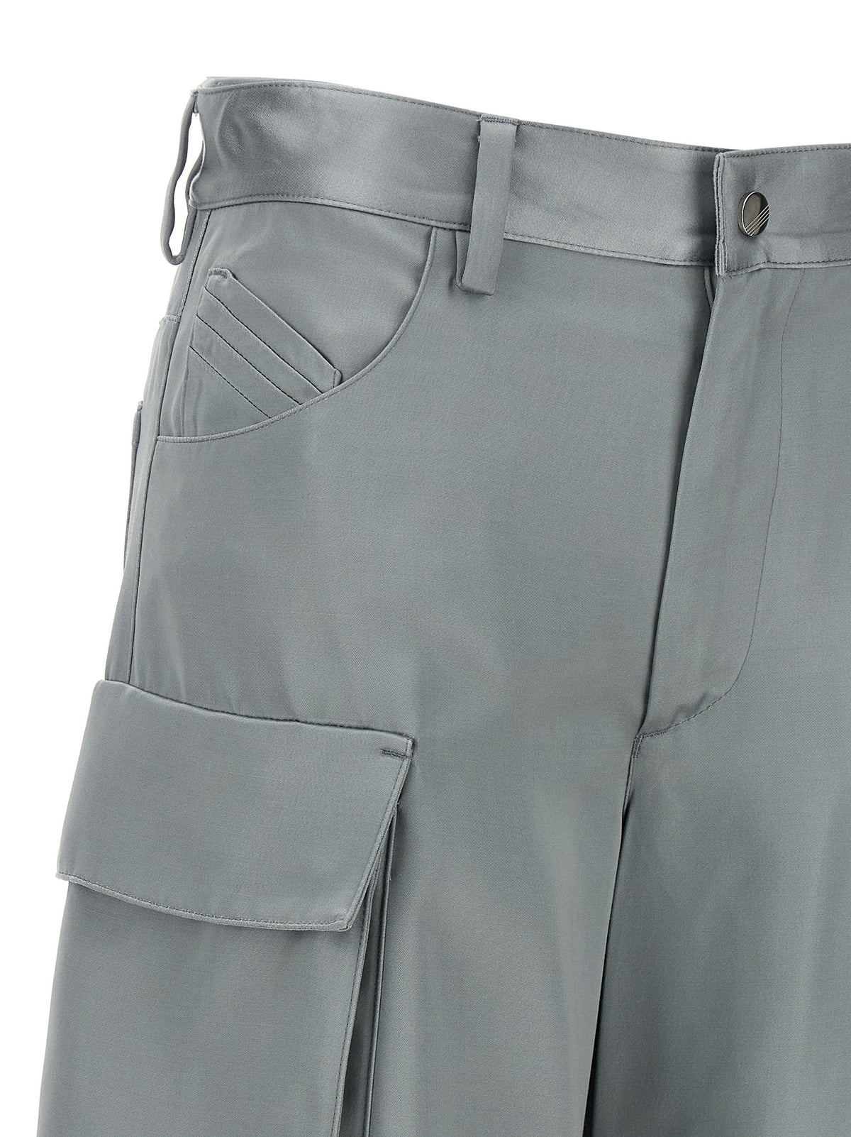 The Attico Graue Viskose Cargo-Hose
