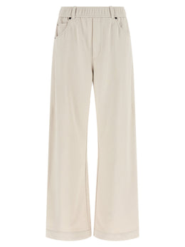 Brunello Cucinelli Beige Baumwoll-Sporthose