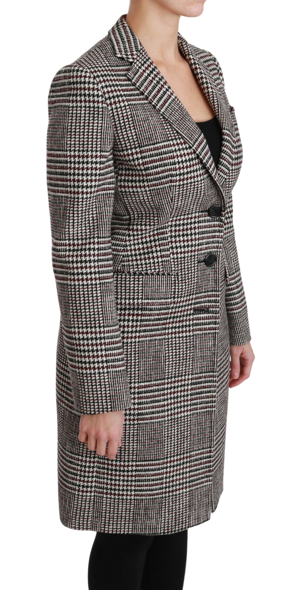 Dolce & Gabbana Multicolor Trench Knielange Jacke Mantel