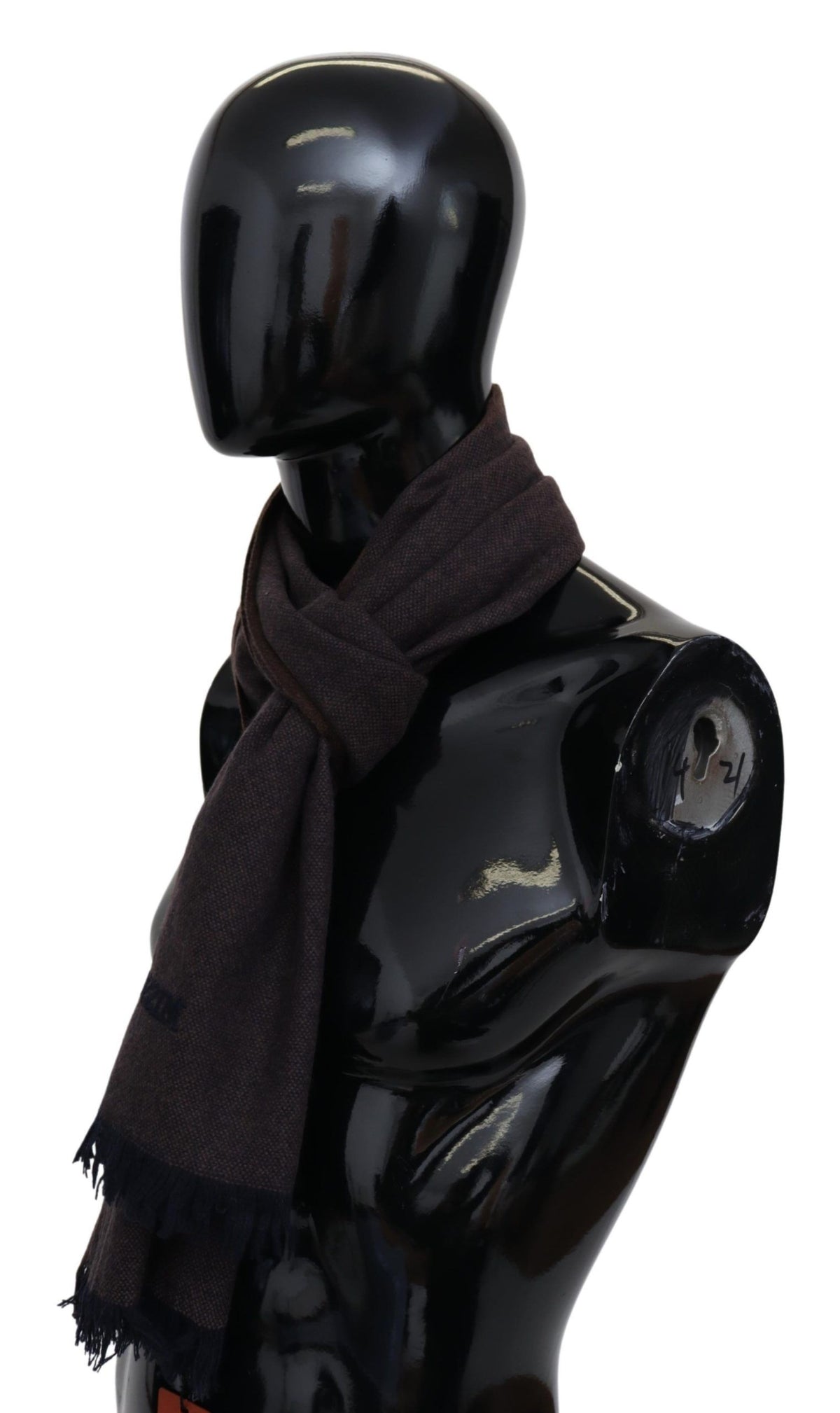 Missoni Braun 100% Kaschmir Unisex Hals Wrap Fransen Schal
