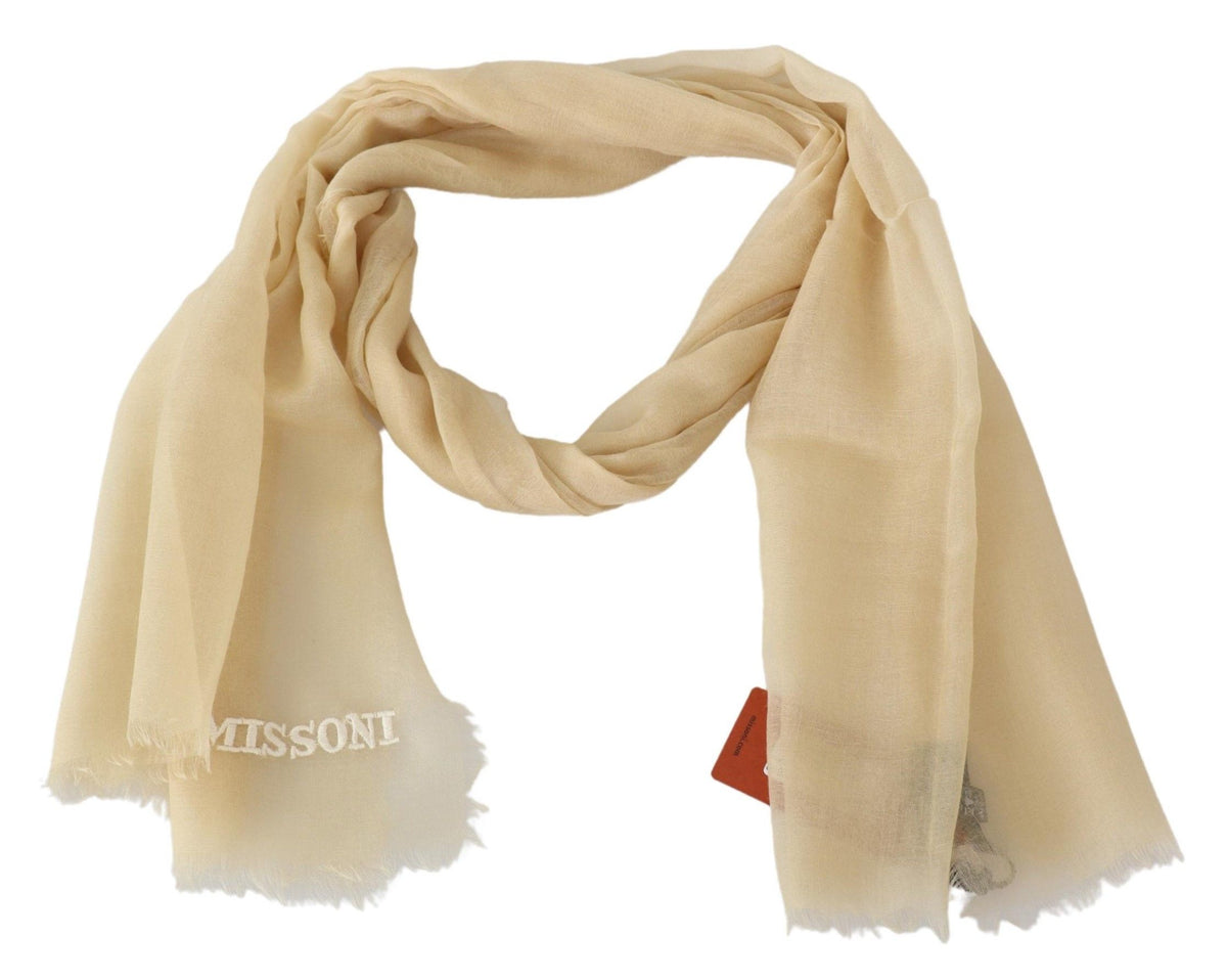 Missoni Beige Kaschmir Unisex-Halstuch