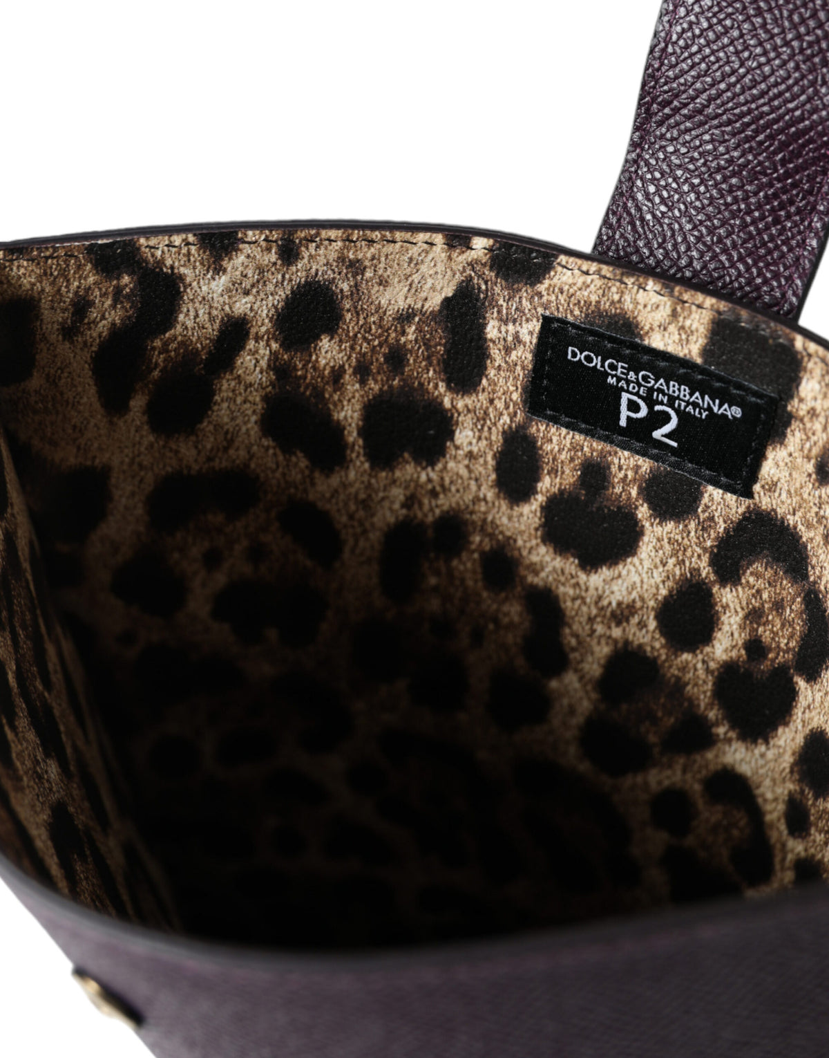 Dolce & Gabbana Dunkelbraune Leder-Tablet-Hülle mit Logo-Plakette