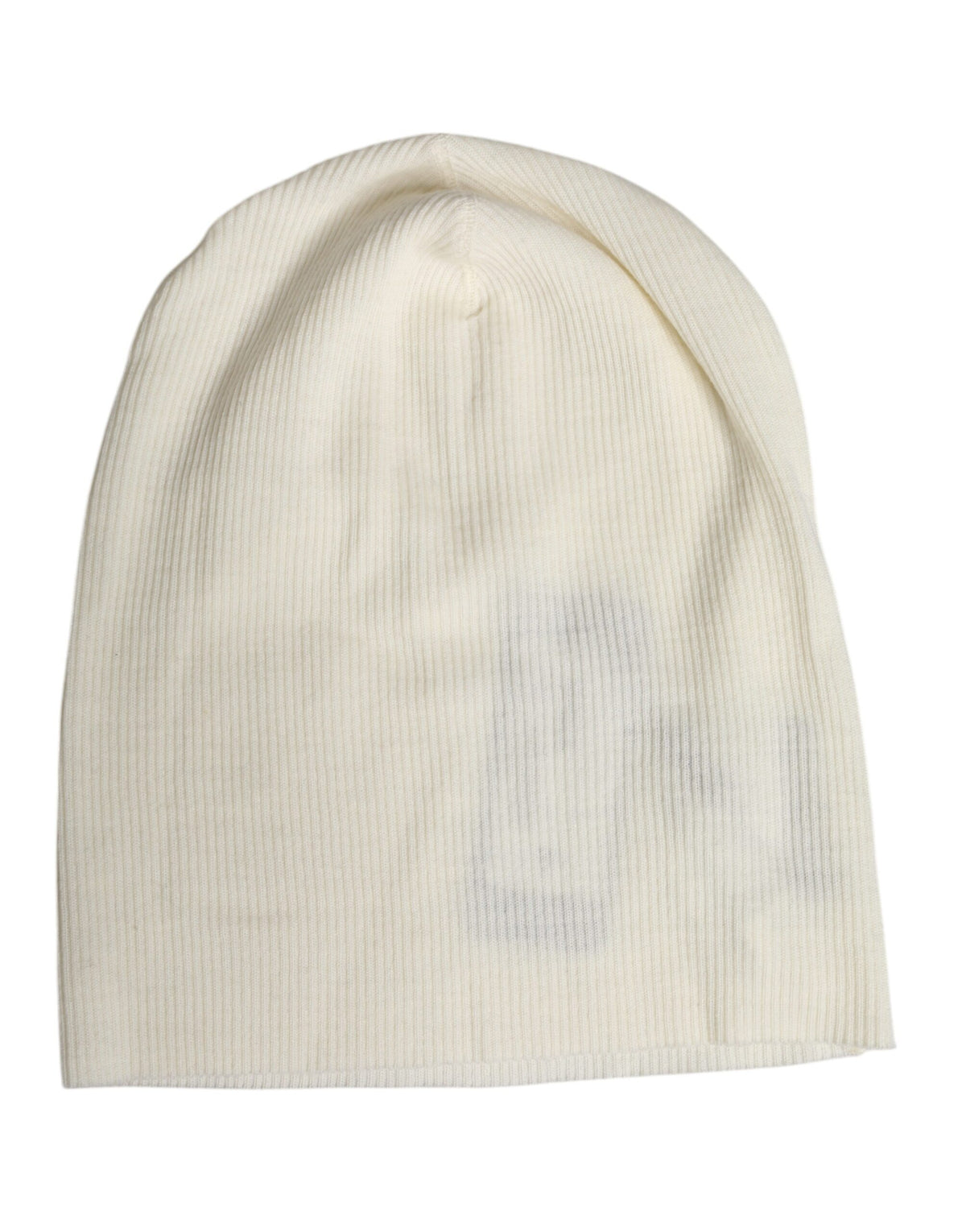 Dolce & Gabbana Beige Wollmischung gestrickte Beanie-Mütze