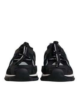 Dolce & Gabbana Schwarze Sorrento-Trekking-Sneakers aus Mesh