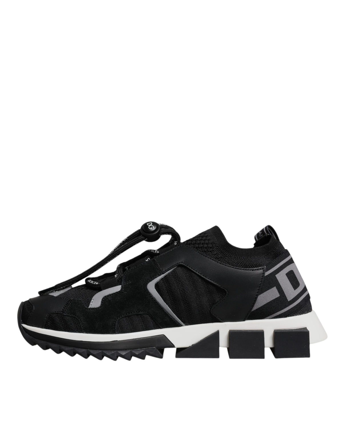 Dolce & Gabbana Schwarze Sorrento-Trekking-Sneakers aus Mesh