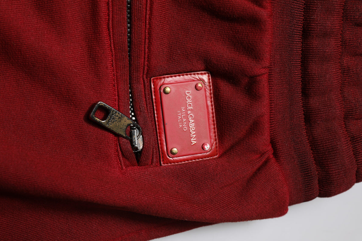 Dolce & Gabbana Maroon Rip Style Bermuda Sweatshorts Shorts