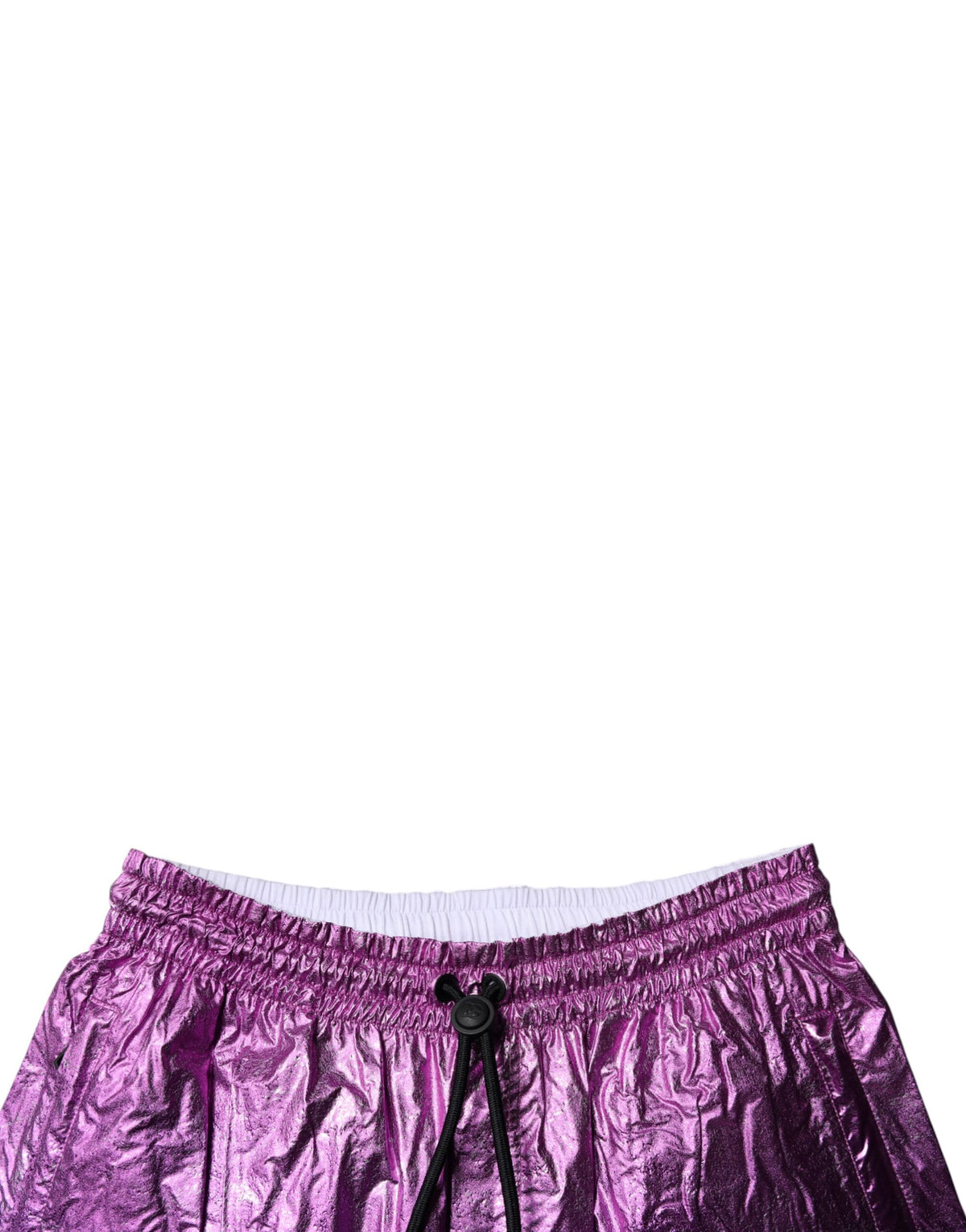 Dolce & Gabbana Metallic Rosa Lila Zweifarbige Bermudashorts
