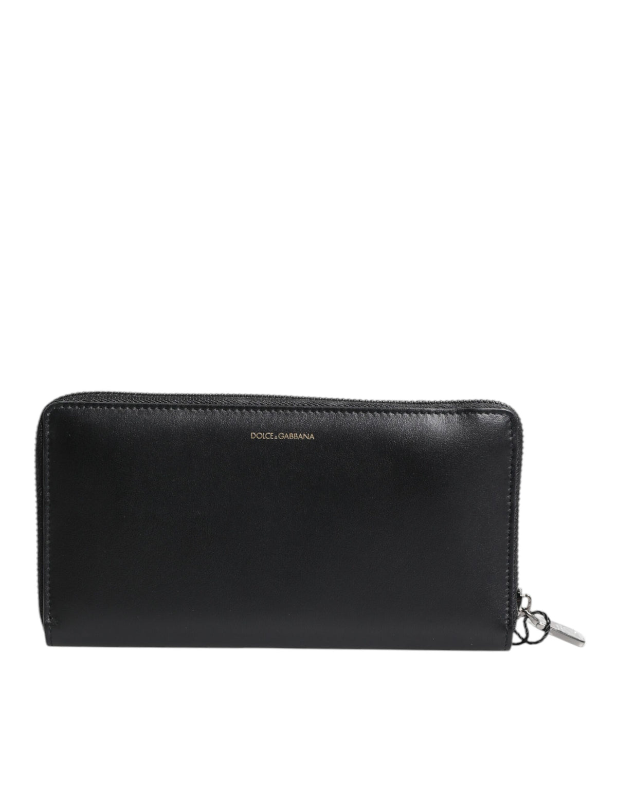 Dolce & Gabbana Schwarz-Blau Exotisches Leder Geprägte Kontinental Brieftasche