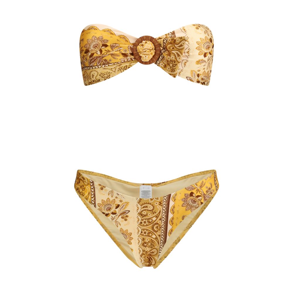 Zimmermann Gelber Lycra-Bikini