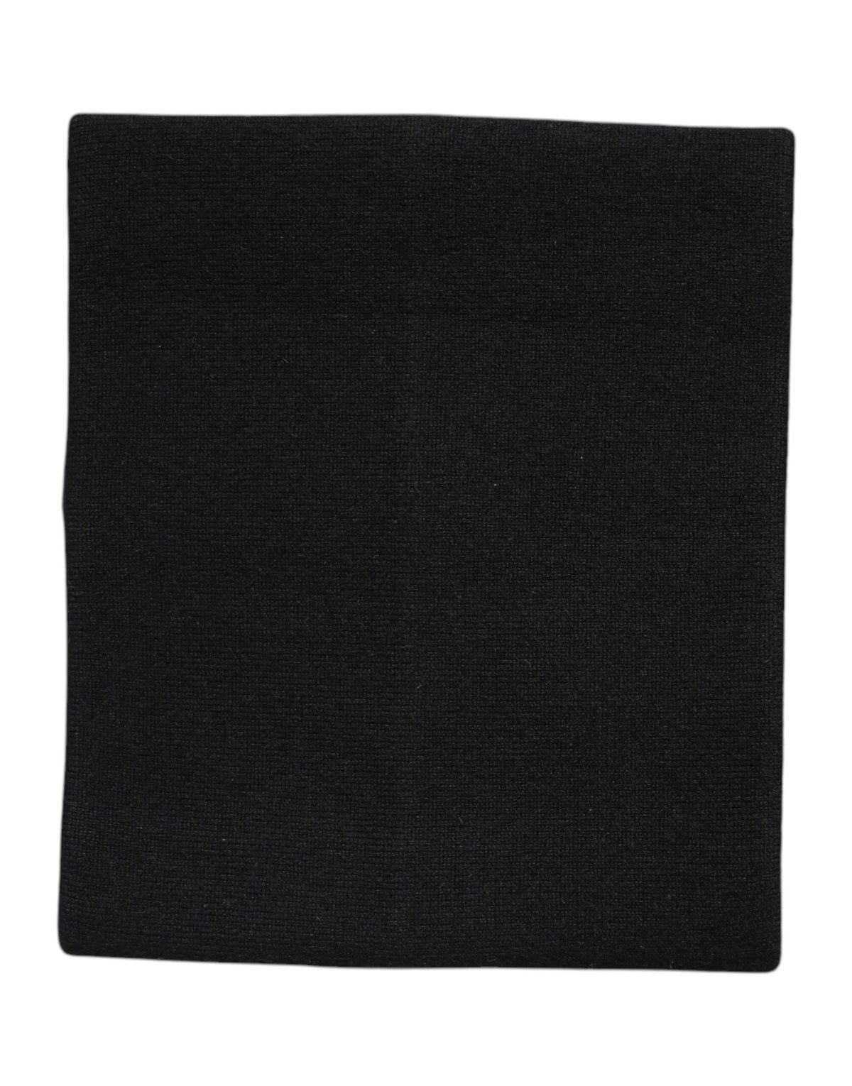 Dolce & Gabbana Schwarzer Kaschmir Strick-Halswärmer Foulard-Schal