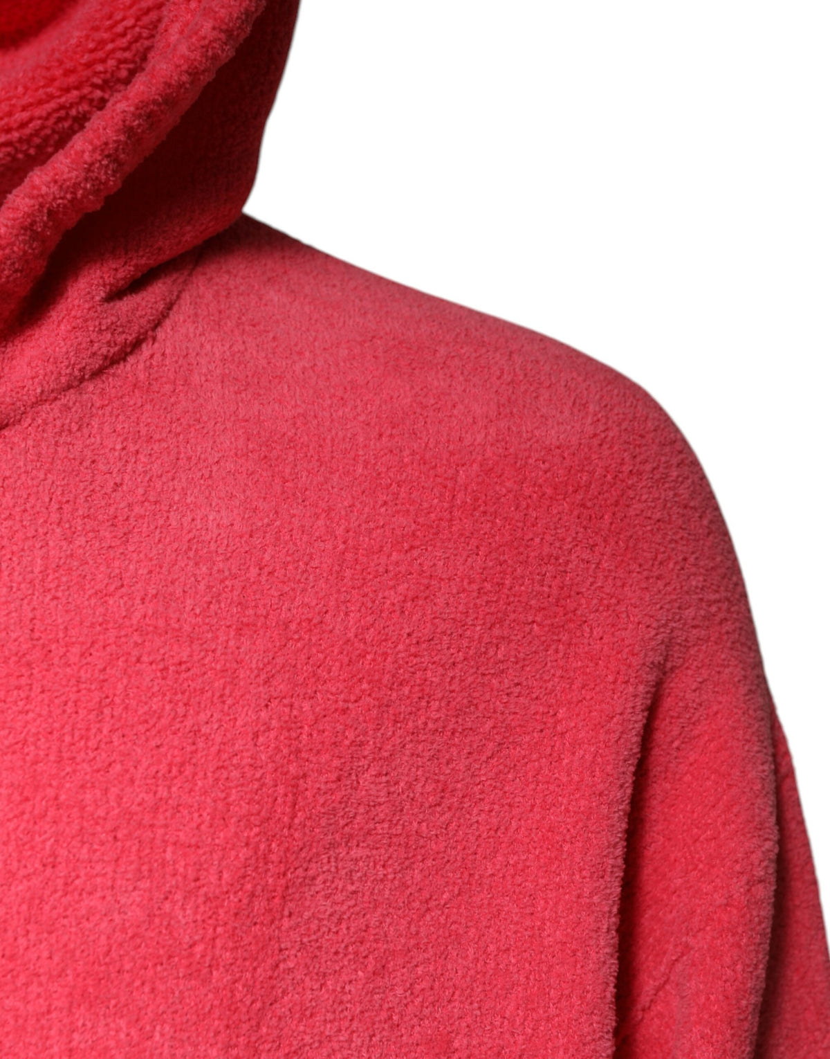 Dolce & Gabbana Roter Baumwollstrick-Pullover mit Kapuze für Männer
