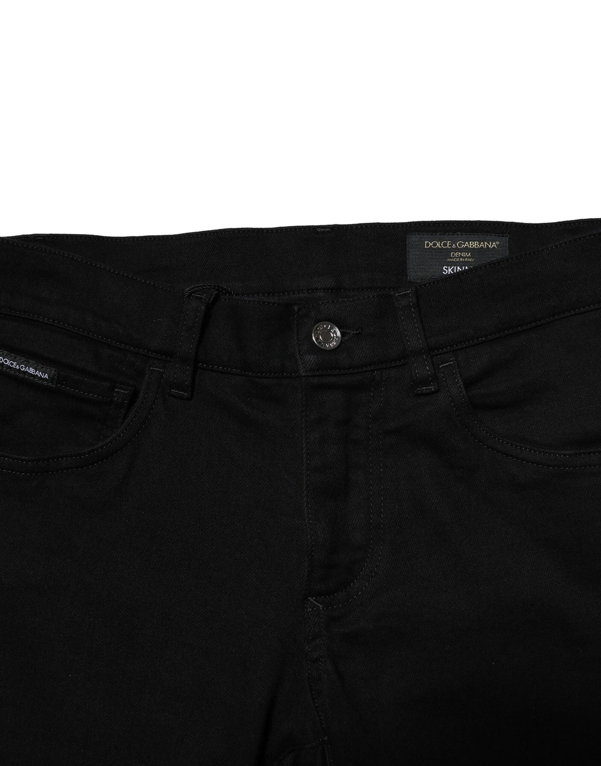 Dolce & Gabbana Schwarze Baumwoll-Stretch-Skinny-Denim-Jeans für Männer