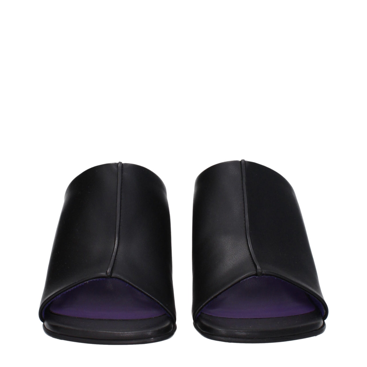 Stella McCartney Schwarze Leder-Stiletto-Sandalen
