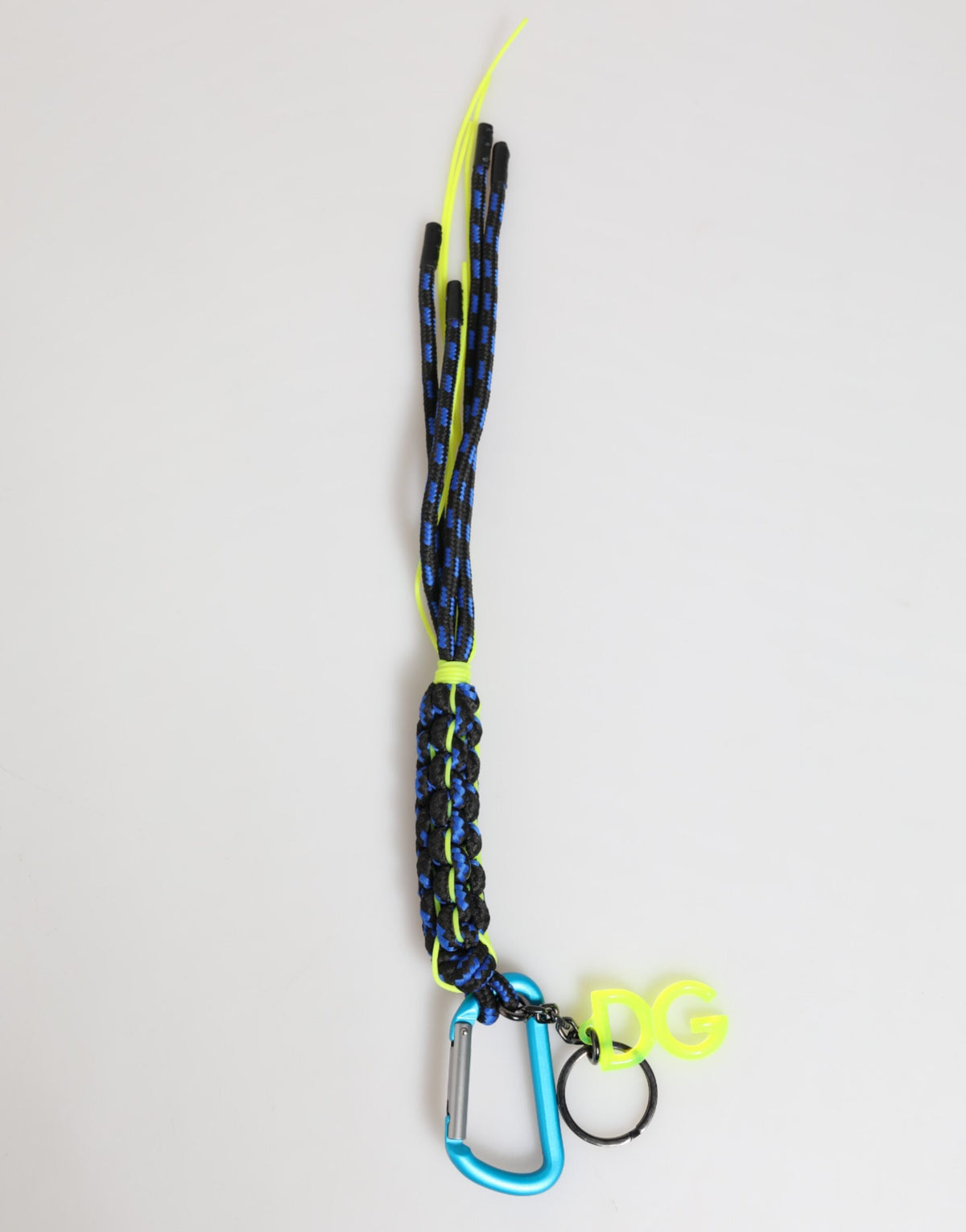 Dolce & Gabbana Multicolor Polyester Tape String DG Logo Schlüsselanhänger Schlüsselanhänger