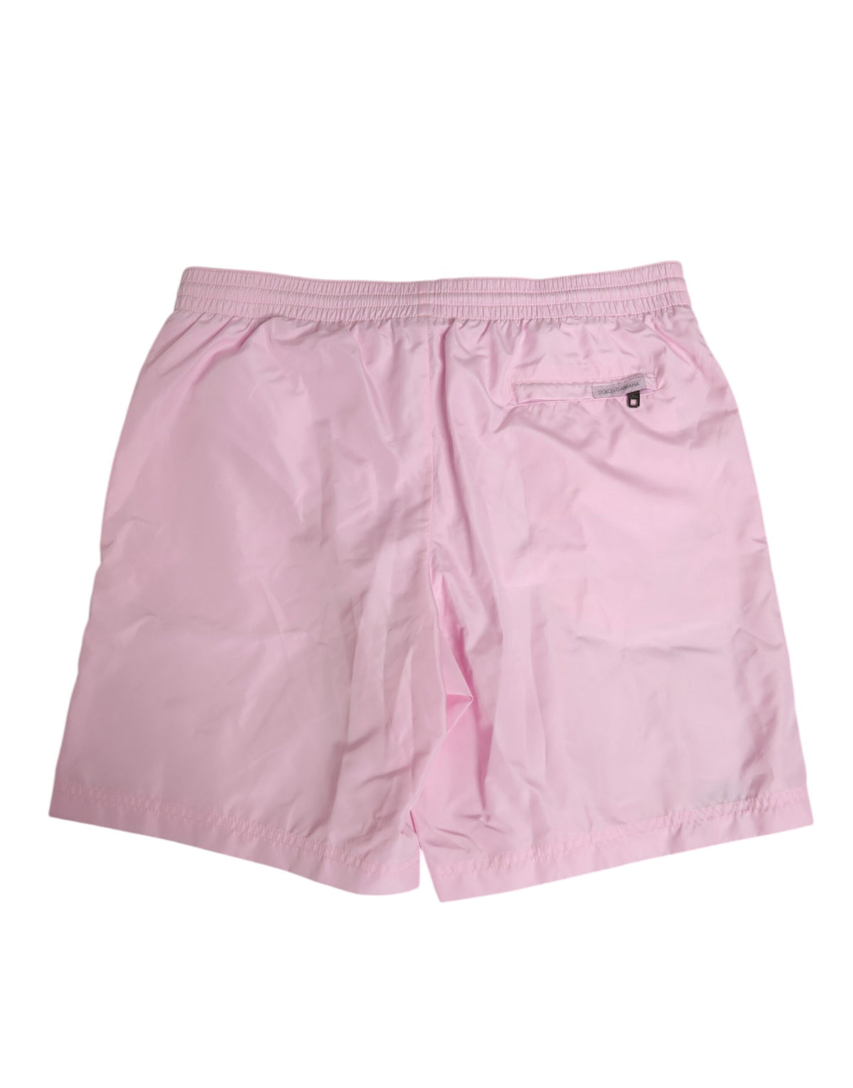 Dolce & Gabbana Rosa Nylon Logo Seitenstreifen Beachwear Herren Bademode