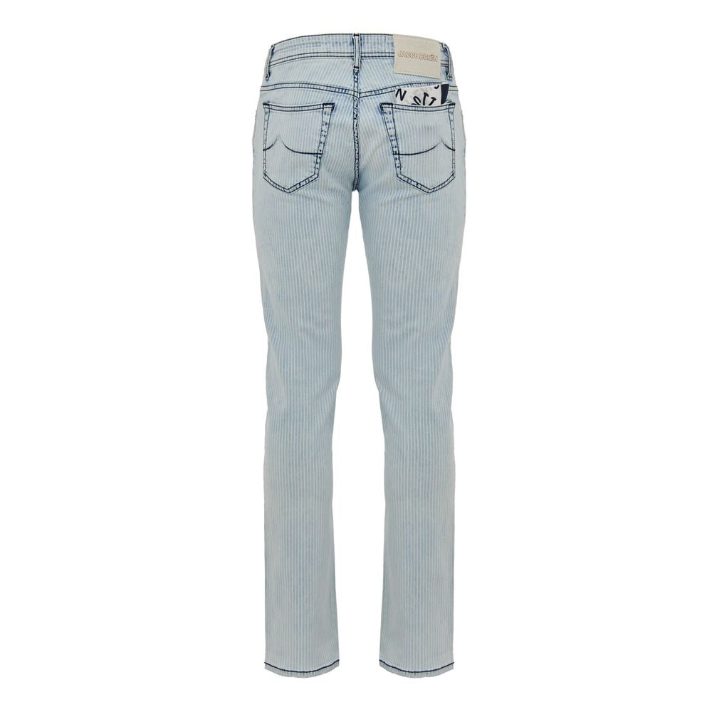 Jacob Cohen Blaue Baumwoll-Skinny-Jeans